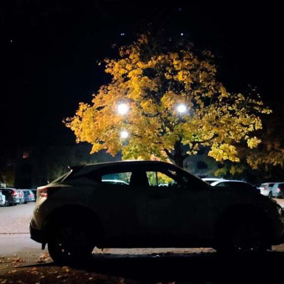 Min arbetsbil en natt i Kil 2025