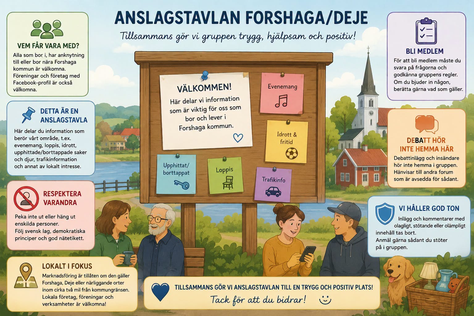 Omslagsbild till Anslagstavlan ForshagaDeje