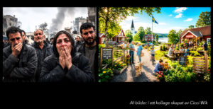 AI-bilder i kollage