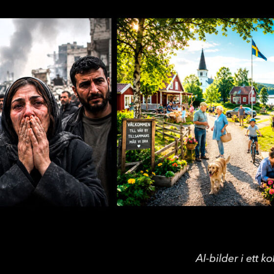 AI-bilder i kollage